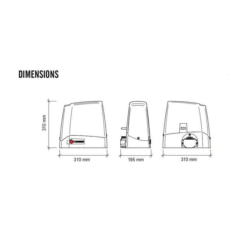 MEKO 6 Schuifpoormotor 24V Kit